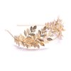 Chmier Bridal Headband Leaf Vine Headband Gold Leaf Crown Leaf Tiara Wedding Headpiece Bridesmaid Prom Festival Hair Accessories for Women and Girls(Gold)