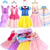 Chillife Princess Dress Up for Girls, Role Play Kids Dress up Clothes fo Girls Gift Set Princess Toys for Little Girls Ages 3-8yrs Toddler Birthday Party