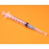 3ml Luer lock Syringe with diameter 23G Long 1Inch Needle, Sealed Package (100)