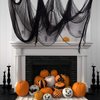 Whaline Halloween Black Creepy Cloth 276 x 87 inch Spooky Halloween Decoration for Haunted Houses Party Supplies