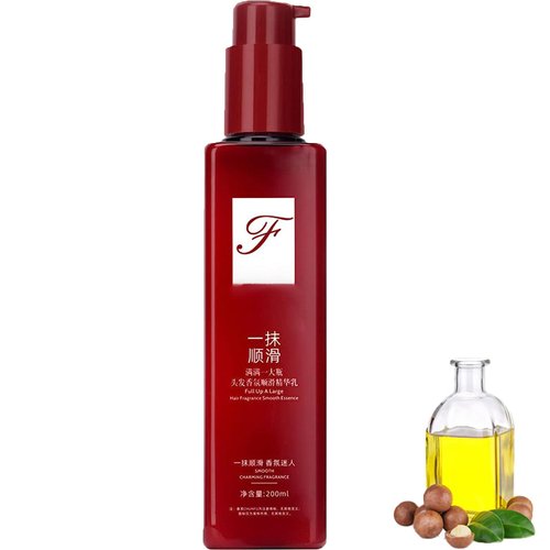 PIN&WEI 200ML Hair Smoothing Leave-in Conditioner, Magic Nourishing Serum, Anti-Frizz Treatment for Curly, Dry, Damaged Hair