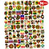 96 PCS African Theme Birthday Party Decorations Juneteenth Freedom Party Decorations African American Tattoos Afro Africa Stickers Black History Month Decor Gifts for Kids Adults