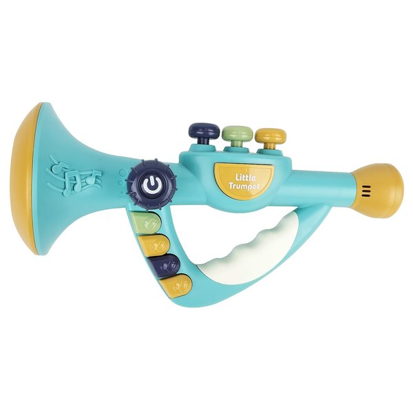 IIROMECI Musical Toys for Kids, Little Trumpet Toy for Toddlers, Baby Educational Toys, Infants Music Toys for Girls Boys Ages 1 2 3 Years Old (Blue)