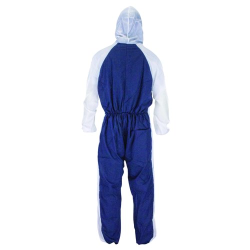 SAS Safety Corp Moonsuit Nylon and Cotton Coverall | Machine Washable Full Pullover with Hood Work Coveralls | Full Zipper Front, Elastic Waist with Pockets for Painting, Automotive, Factory (Medium)