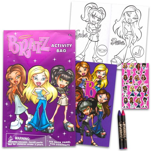 MGA Entertainment Bratz Birthday Party Favors Set - Bundle with 24 Bratz Play Packs | Mini Coloring Books, Stickers, and More for Goodie Bags | Bratz Party Supplies for Girls