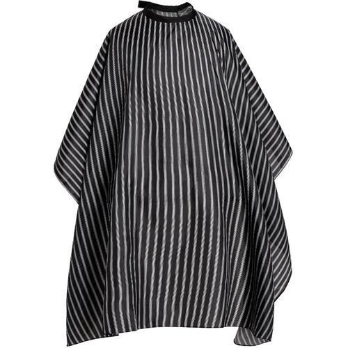Borogo Hair Styling Cape - 50" x 60" Black Stripes