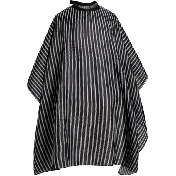 Borogo Hair Styling Cape - 50" x 60" Black Stripes