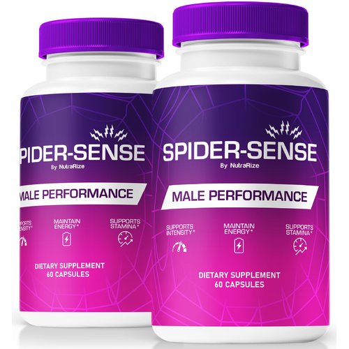 NutraRize (2 Pack) Spider-Sense Pills, Official Spider Sense for Men with Premium Ingredients to Help Fuel Energy, Stamina & Confidence, Natural SpiderSense Male Formula Review (120 Capsules)