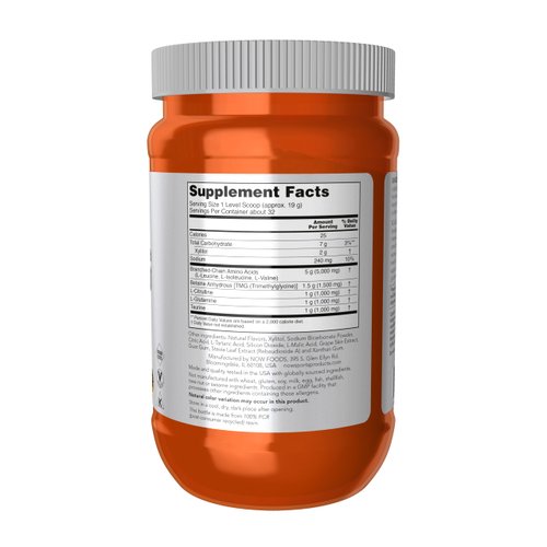 NOW Foods Sports Nutrition, BCAA (Branched Chain Amino Acids) Big 6, Grape Flavor, 600 Grams