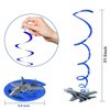 AimtoHome 20 Pieces Airplanes Hanging Swirls, Air Force Theme Ceiling Hanging Streamers Party Decorations for Airplane Themed Birthday Baby Shower Party Supplies