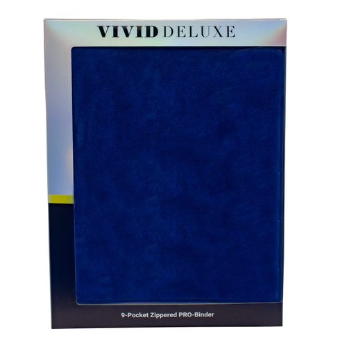 Ultra PRO - 9-Pocket Vivid Deluxe Zippered PRO-Binder (Blue): Protect & Store up to 360 of your Favorite Collection of Baseball Cards, Sports Cards, Collectible Trading Cards & Gaming Cards