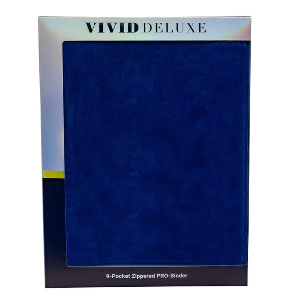 Ultra PRO - 9-Pocket Vivid Deluxe Zippered PRO-Binder (Blue): Protect & Store up to 360 of your Favorite Collection of Baseball Cards, Sports Cards, Collectible Trading Cards & Gaming Cards