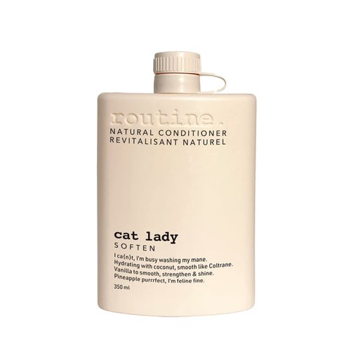 Routine Deep Hair Conditioner for Women and Men - 350 ml | Softening Conditioner for All Types of Hair | Travel Size Scented Moisturizing Conditioner | The Cat Lady Conditioner