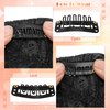 Side Bangs Hair Clip in Extensions, Hair Bangs in Off Fringe Hair Extension One Piece Clip on Front Bangs Hairpiece Forehead Topper, Clip in Fringe Wigs Synthetic for Girls Women, Fashion Black