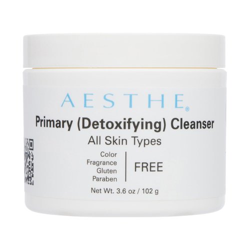 Aesthe Primary Cleanser - Moisturizing Makeup Remover & Cleanser for Normal to Dry Skin Types - Natural Fruit Extracts, Seed Oils, & Botanicals - Luxurious Facial Skincare - 3.6 oz