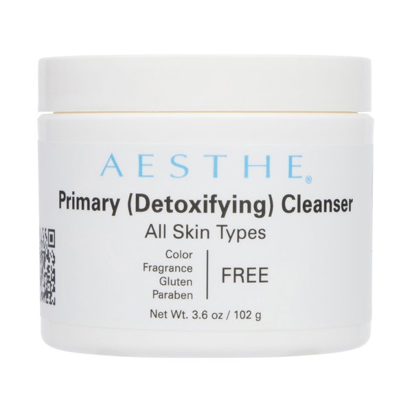 Aesthe Primary Cleanser - Moisturizing Makeup Remover & Cleanser for Normal to Dry Skin Types - Natural Fruit Extracts, Seed Oils, & Botanicals - Luxurious Facial Skincare - 3.6 oz