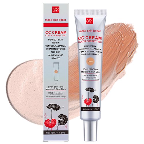 ARCHIDATE Color Correcting CC Cream with Centella Asiatica, CC Cream with SPF 25, Invisible Pore, Even Skin Tone, Hydrating Lightweight CC Cream Foundation, Long Lasting Waterproof Matte CC Cream