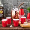 Lilymicky 300 PACK 2 oz Plastic Shot Glasses, Red Disposable Shot Cups, Mini Red Shot Cups, 2 oz Party Cups for Christmas Party