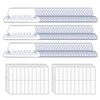 JIKIOU 210pcs Hanging File Folder Tabs and 210pcs Blank 2inch Inserts per Pack for Quick Identification of Hanging Files, Easy to Read, Clear