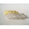 Generic Small gold or silver filigree hair barrette alligator clip bridal clip bridal (Primary color: Silver)