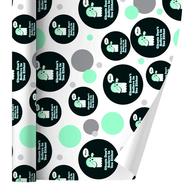 GRAPHICS & MORE Ghosts Don't Believe in You Either Funny Gift Wrap Wrapping Paper Roll