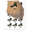 Elegant Wood Duck Temporary Tattoo Water Resistant Fake Body Art Set Collection - 15 2" Tattoos (1 Sheet)