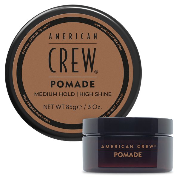 American Crew Men's Hair Pomade, Gifts for Him, Stocking Stuffers for Men, Like Hair Gel with Medium Hold & High Shine, 3 Oz (Pack of 1)