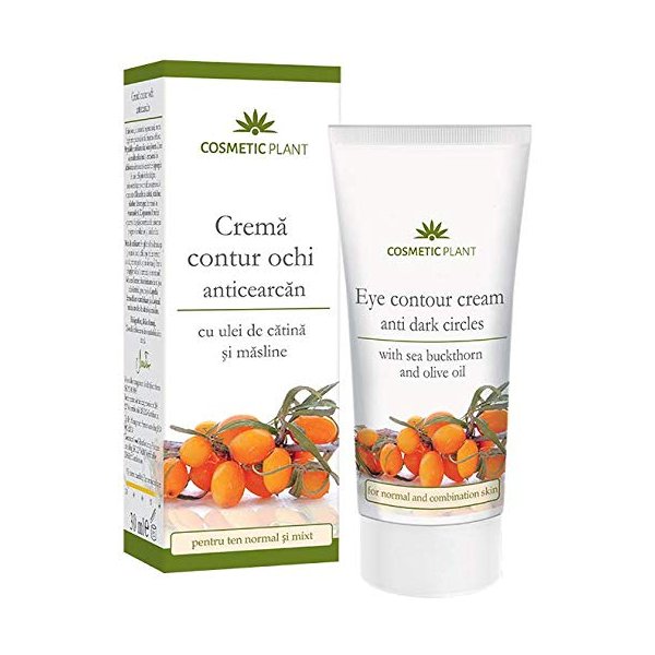 Cosmetic Plant Eye Contour Cream Anti Dark Circles With Sea Buckthorn & Olive Oil --1.0 fl.oz.