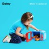 Boley Blue Microwave Playset - 11 Pc Light & Sound Pretend Play Kitchen Toys Set with Play Food for Kids Ages 3+