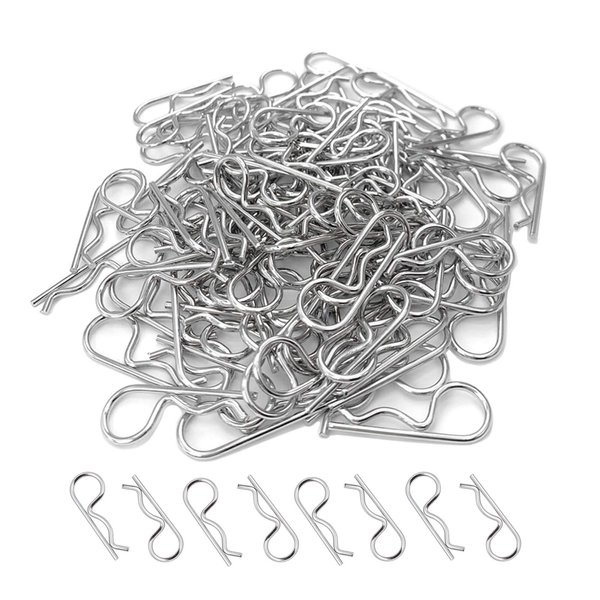 100pcs RC Body Clips R Cotter Pins for 1/10 Scale RC Car Body Shell Replacement Parts