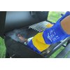 RAPICCA Welding Gloves Fire Heat Resistant: Blue 16IN 932℉ - Fireproof Leather For Stick Mig Flux-Core Welder Forge Blacksmith Fireplace Wood Stove Fire Pit Furnace Handling Dry ice - One Size