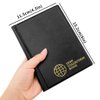 Coin Collection Album 60 Pockets - 4.5x4.5cm/1.8x1.8 inch Coin Holder Book Coin Storage Album Money Penny Pocket for Collectors Black CS0106BK