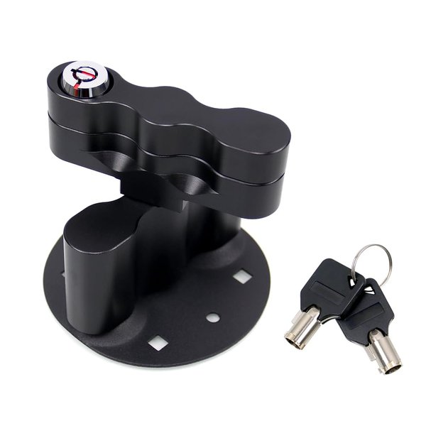 RYANSTAR RACING RX-DLX-PM Pack Mount Lock with Pack Mount Bracket Cargo Racks Double Locking Mount Fit for Standard Pack Mount Compatible with Fuel & Gas Can & Water Pack Mount