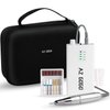 AZ GOGO Efile Nail Drill Machine, 30000 rpm Professional Portable Nail Drill for Acrylic Nails - E-file Manicure/Pedicure Kit with EVA Bag (White)