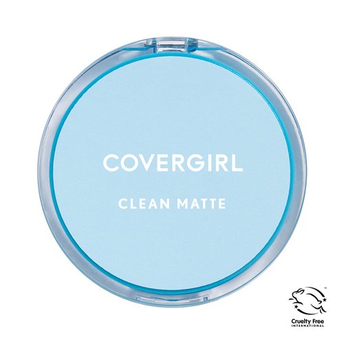 COVERGIRL Clean Matte Pressed Powder, Medium Light 535, 0.35 Oz, Pack of 1 (Packaging May Vary)