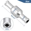 Saipe 2pcs 3/8" 10mm Fuel Check Valve Non-Return One Way Fuel Line Check Valve for Fuel Oil Petrol Diesel