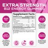 Vitamin B12 Gummies 3000 mcg, Extra Strength B 12 Gummy for Adults and Kids, B-12 Energy & Immune System Support Vitamins, Dietary Supplement, Raspberry Flavored, 30 Day Supply - 60 Count