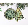 DISRUB Camouflage Party Supplies Tableware Set Including Camouflage Paper Plates Cups Napkins Straws Serves 16 for Camouflage Birthday Baby Shower Party