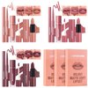 LANGMANNI 3 in 1 Matte Velvet Lipstick Set-Lip Liner,Lip Gloss and Lipstick Combo,Perfect for Natural Lip Contour,Waterproof And Longlasting Effect Lip Makeup,Unique Festival Gift (#02+04+06)