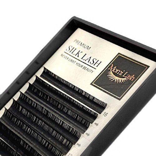 Volume Silk Lash Extensions, 0.05, 0.07, 0.10 Silk Lashes C/D/CC Curl Mixed Premium Lash Extension, Professional Salon Use Silk Lash Trays for Lash Extensions (Silk Black 0.07 C, 7-15mm)