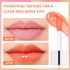 Lip Oil,Lip Glow Oil,Plumping Lip Oil Tinted,Hydrating Gloss Tinted Lip Balm,Long Lasting Nourishing Non-sticky Fresh Texture for Color Reviver (Raspberry)