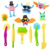 Play Dough Tools for Kids Ages 2-4 Playdough Tool Set with Molds Play Dough Set Roller for Play Dough Cookie Cutters Playdough Tool Kid Age 2-4 Play Dough Tools Set for Kids Ages 4-8 Modeling Clay