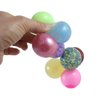 Curious Minds Busy Bags 8 Mini Stress Balls - 4 Glitter, Metallic, Confetti, Glow in Dark 1.5" Stress Ball - Ceiling Sticky Glob Balls - Squishy Gooey Shape-able Squish Sensory Squeeze Balls
