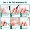 XIFEPFR Cuticle Remover Kit - Cuticle Remover Cream & Cuticle Oil Pen for Soften Moisturize, Cuticle Trimmer/Nipper, Cuticle Pusher and Nail Cotton Pads for Professional Manicure, Gifts for Women