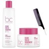 Kuss Comb + Schwarzkapf BC Bonocure COLOR FREEZE pH 4.5 Shampoo & Treatment Masque Mask DUO SET, Newest 2024 Formula (w/Steel Pin Rat Tail Comb) (Shampoo (16.9 oz) + Treatment (6.7 oz)
