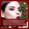 AJEAJE 2 Pairs Christmas False Eyelashes,Lightweight Silver Shimmer Soft Natural Eyelashes,Wispy Fluffy 100% Handmade Fluffy Lashes