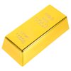 Kisangel 2Pcs Fake Gold Bar Golden Brick Replica Bullion Decorative Movie Prop Novelty Gift Pirate Party Supplies