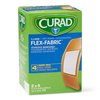 Medline Curad Flex-Fabric Adhesive Bandages with Stretch to Conform to Wounds, 2 x 4 Inches, (50 Count)