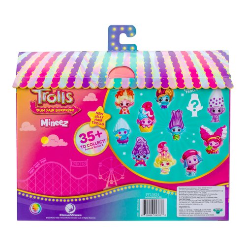Trolls DreamWorks Fun Fair Surprise Mineez - 1.5 Inch Collectible Figures - Sweet Surprises 11 Pack, 35+ to Collect in Series 2