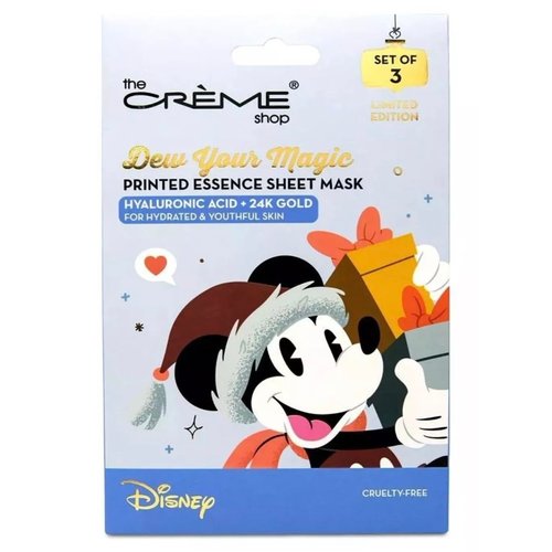Generic The Shop Famous Mouse DewYour Magic 3 Sheet Mask Hyaluronic Acid + 24k Gold, 1 Count (Pack of 1)